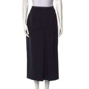 Dries Van Noten Wool Midi Length Skirt